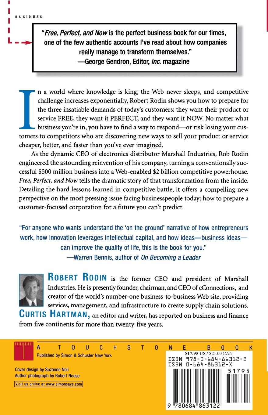 Rückseitencover Free, Perfect, and Now