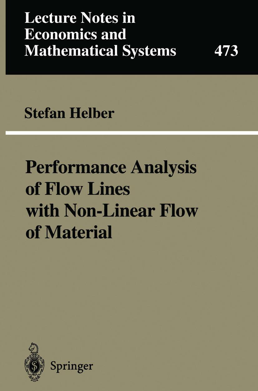 Vorderes Coverbild Performance Analysis of Flow Lines with Non-Linear Flow of Material