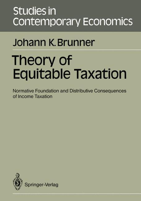 Vorderes Coverbild Theory of Equitable Taxation