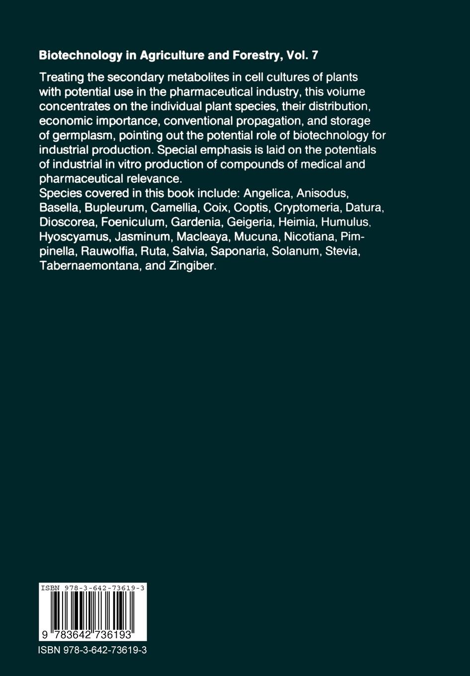 Rückseitencover Medicinal and Aromatic Plants II