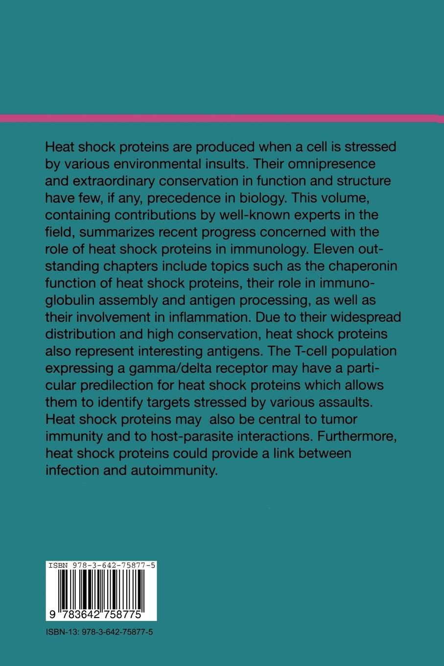 Rückseitencover Heat Shock Proteins and Immune Response