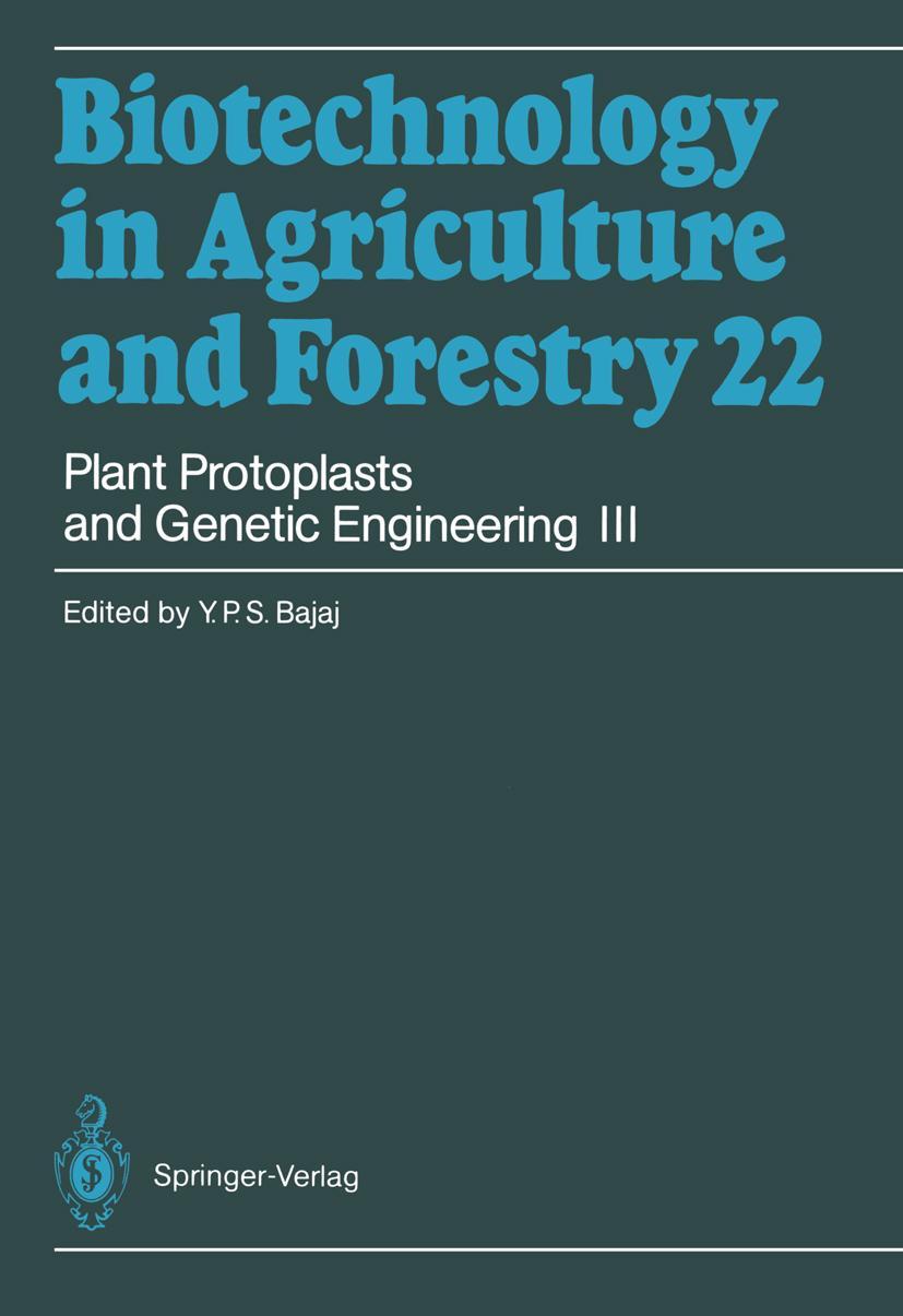 Vorderes Coverbild Plant Protoplasts and Genetic Engineering III