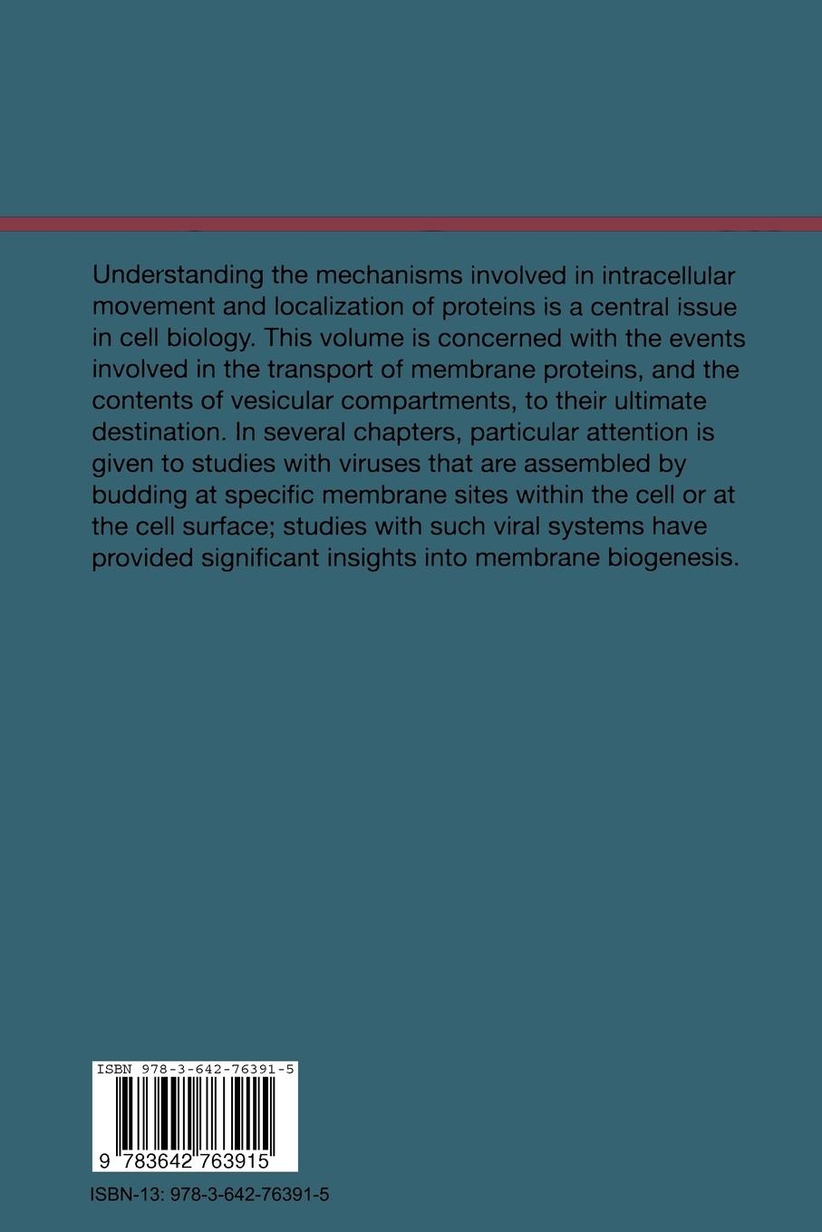 Rückseitencover Protein Traffic in Eukaryotic Cells