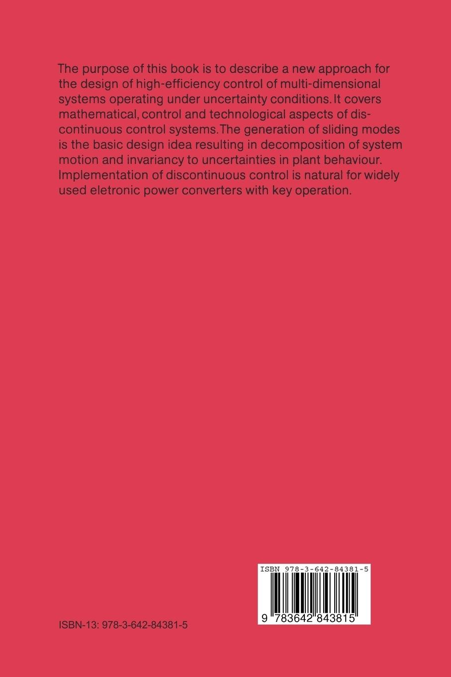 Rückseitencover Sliding Modes in Control and Optimization