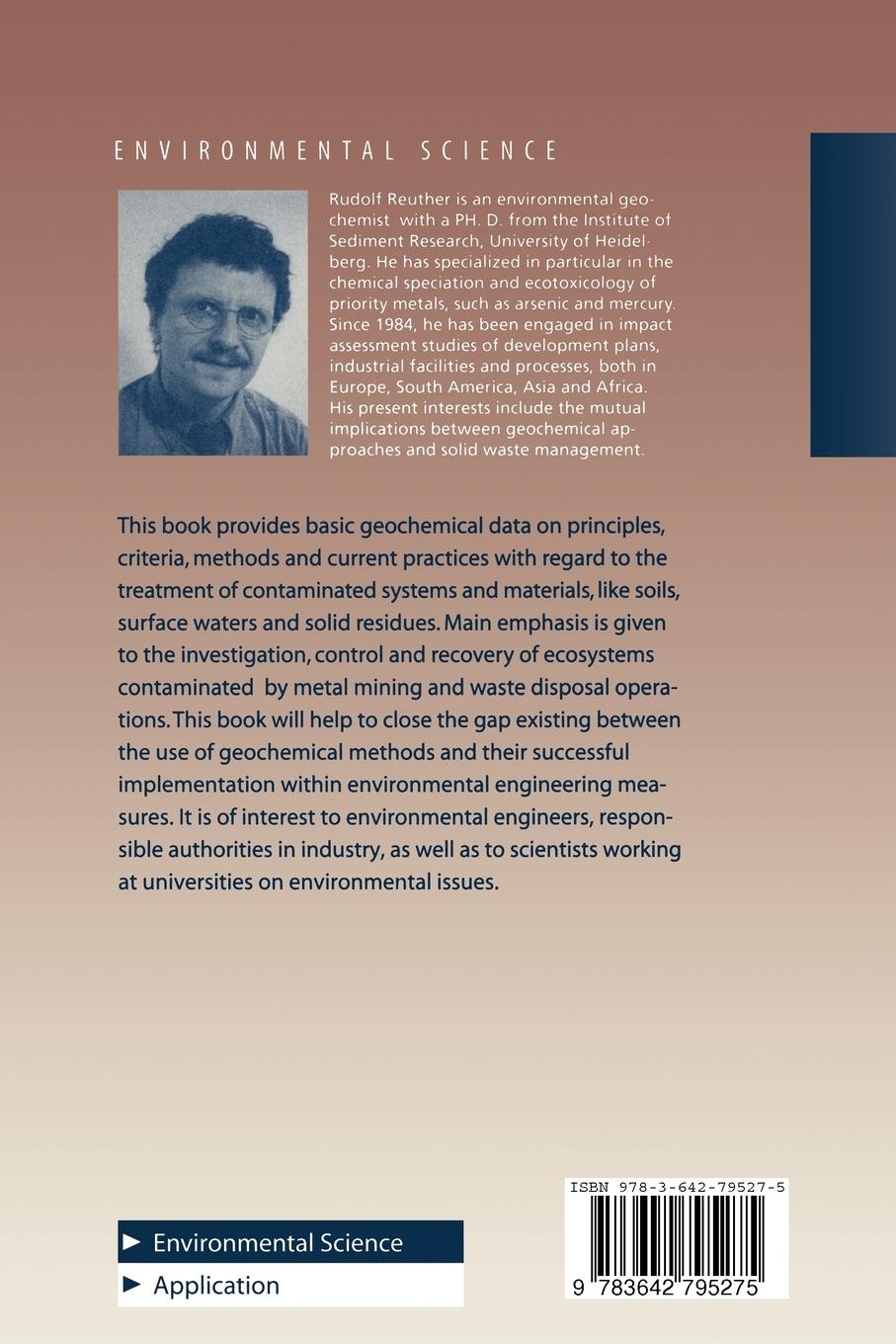 Rückseitencover Geochemical Approaches to Environmental Engineering of Metals