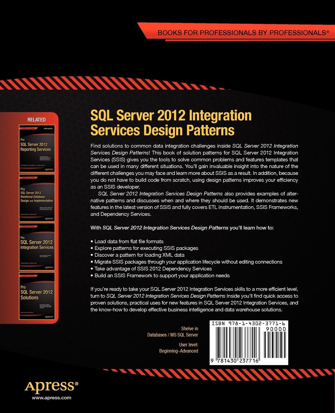 Rückseitencover SQL Server 2012 Integration Services Design Patterns
