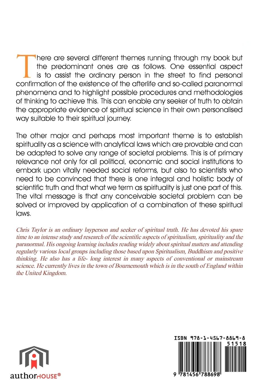 Rückseitencover An Analytical Approach to Spiritual Science