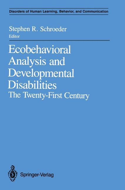 Vorderes Coverbild Ecobehavioral Analysis and Developmental Disabilities
