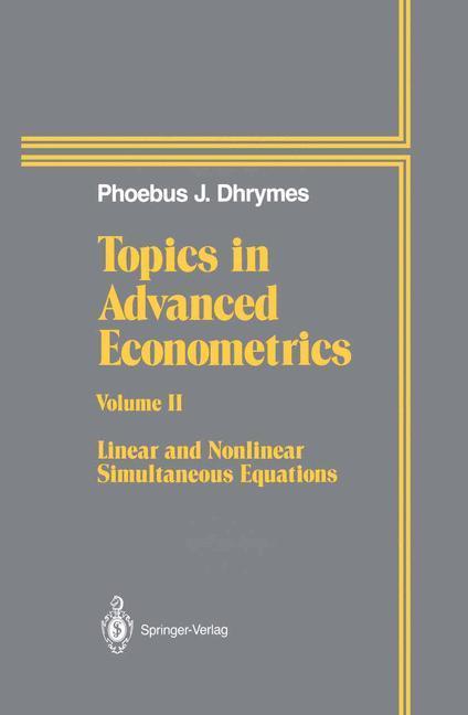 Beispielinhalt (Bild) Topics In Advanced Econometrics