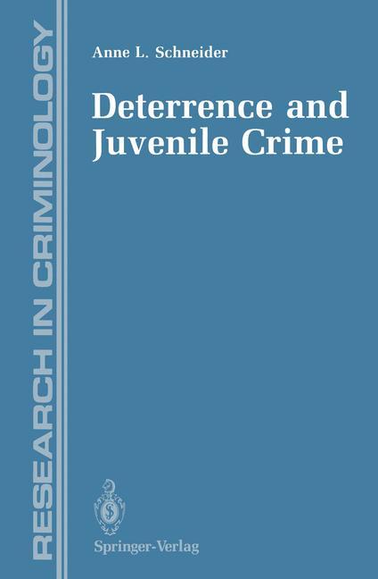 Vorderes Coverbild Deterrence and Juvenile Crime