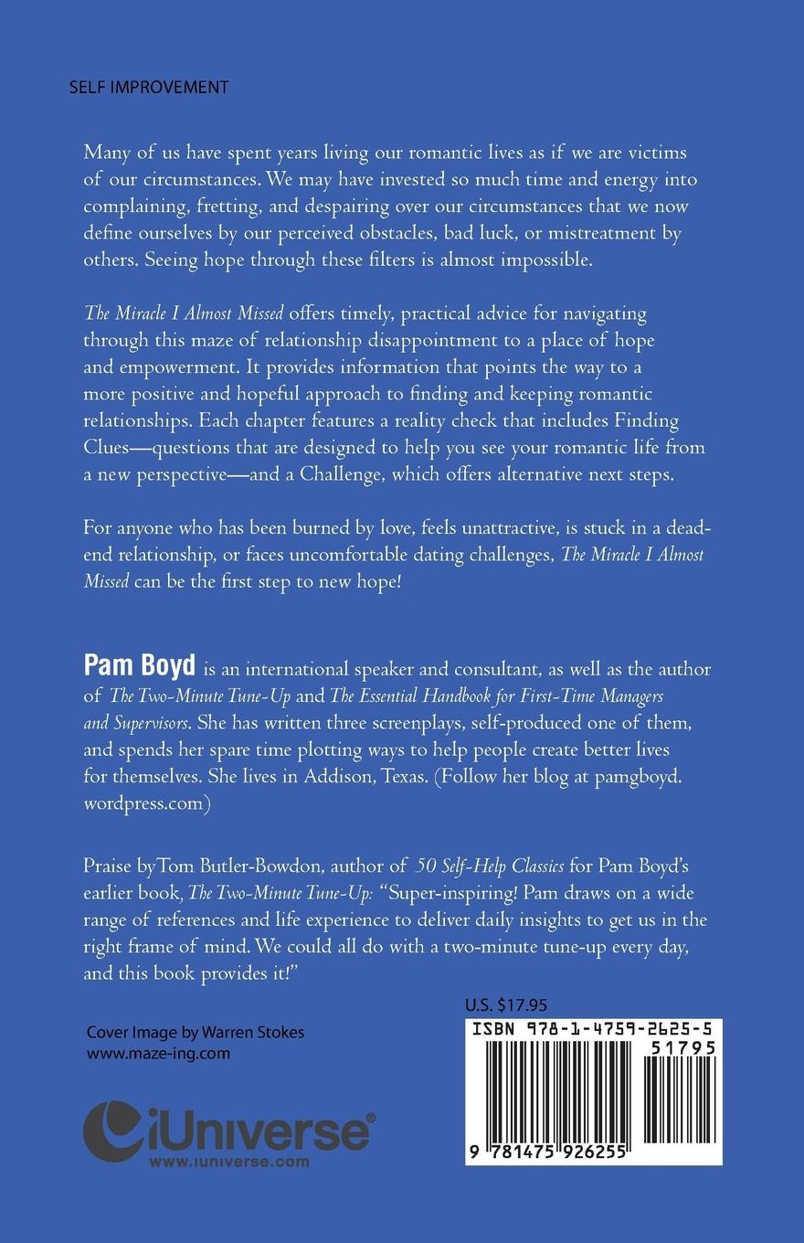 Rückseitencover The Miracle I Almost Missed