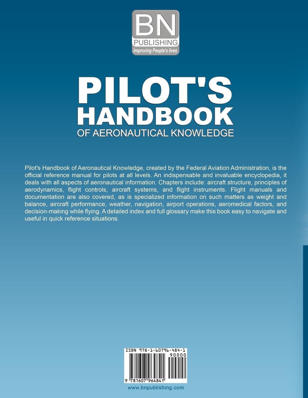 Rückseitencover Pilot's Handbook of Aeronautical Knowledge