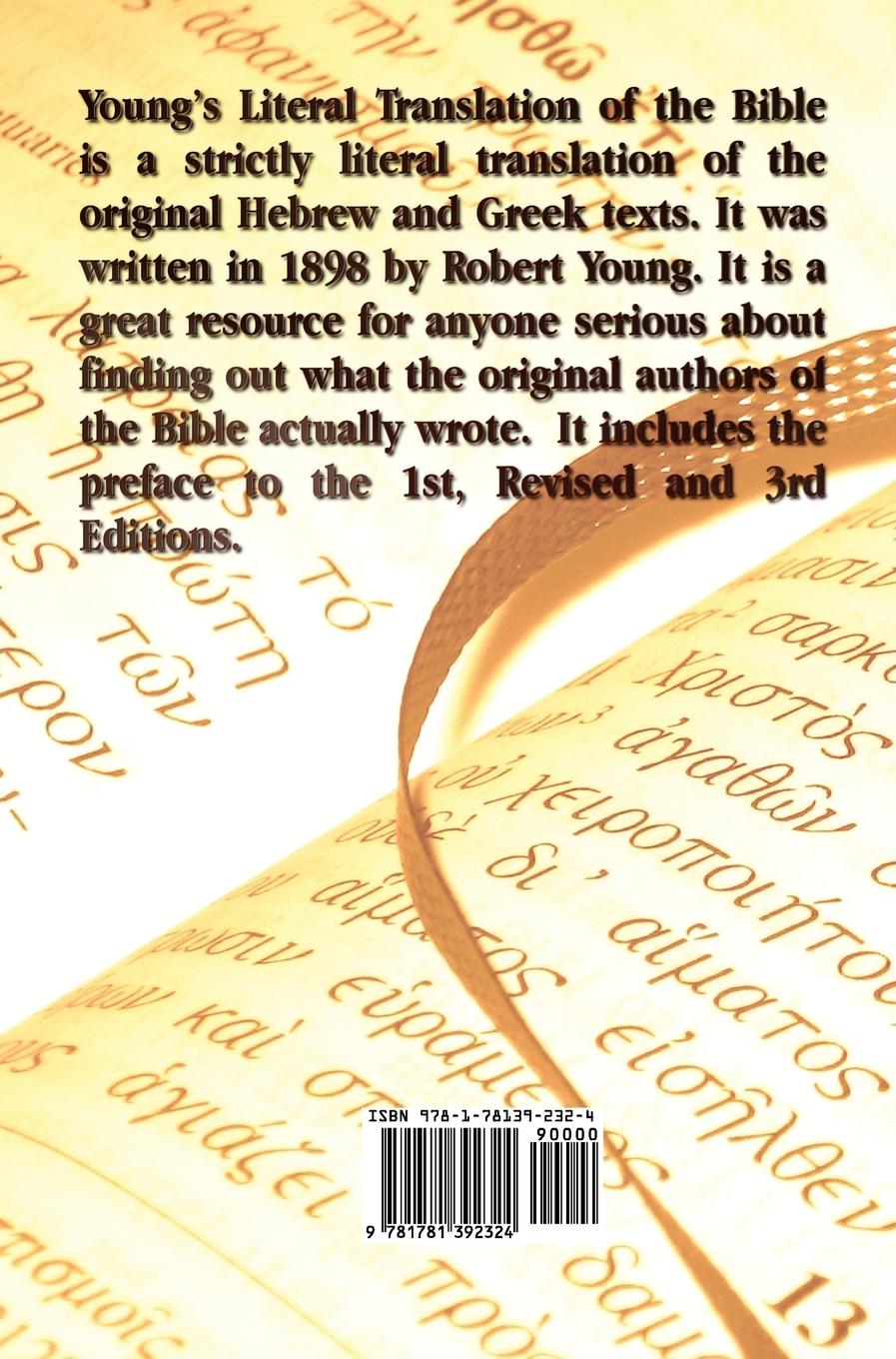 Rückseitencover Young's Literal Translation of the Holy Bible - includes Prefaces to 1st, Revised, & 3rd Editions