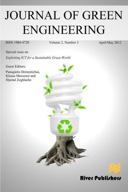 Vorderes Coverbild JOURNAL OF GREEN ENGINEERING Vol. 2 No. 3