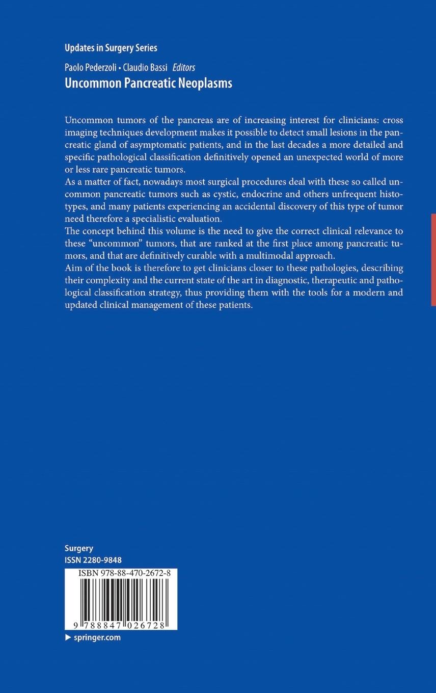 Rückseitencover Uncommon Pancreatic Neoplasms