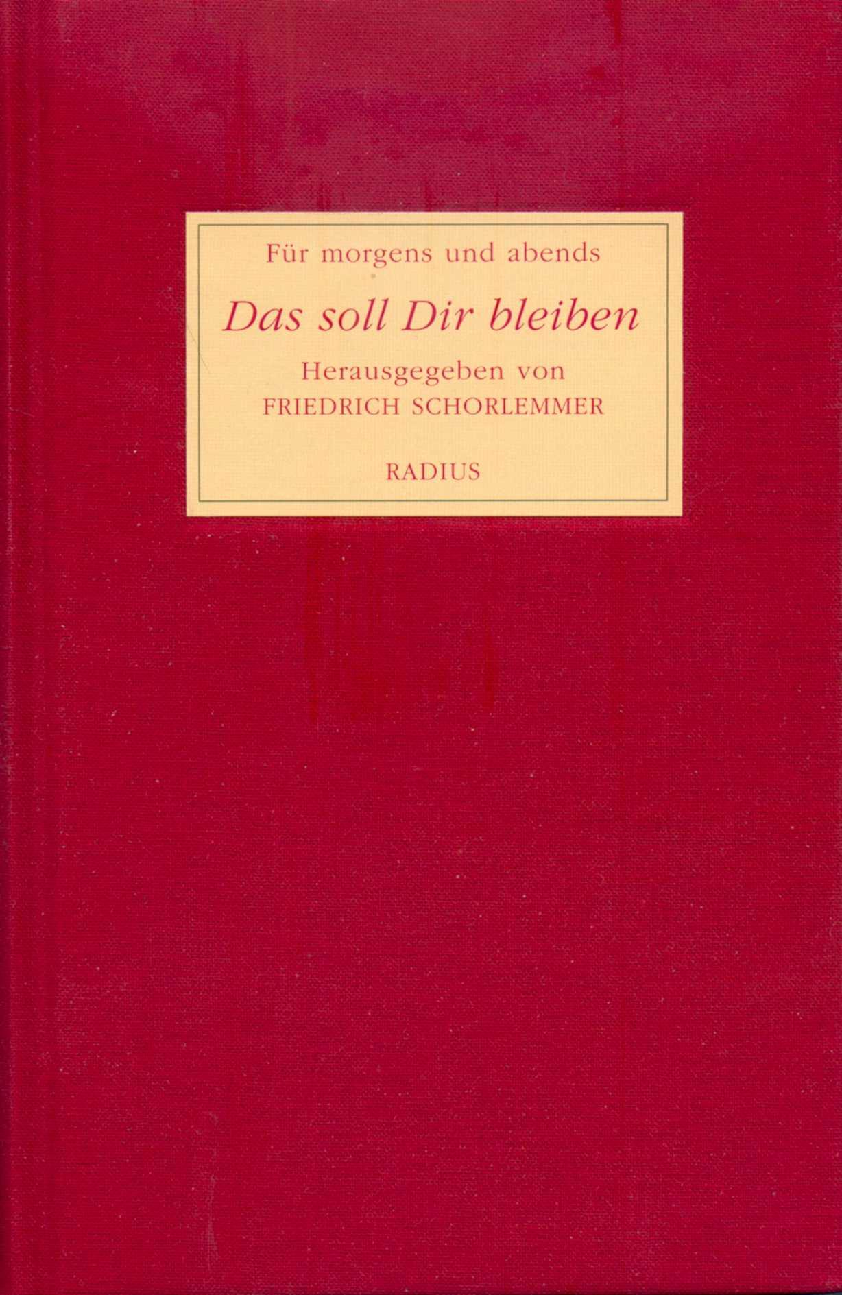 Vorderes Coverbild Das soll Dir bleiben