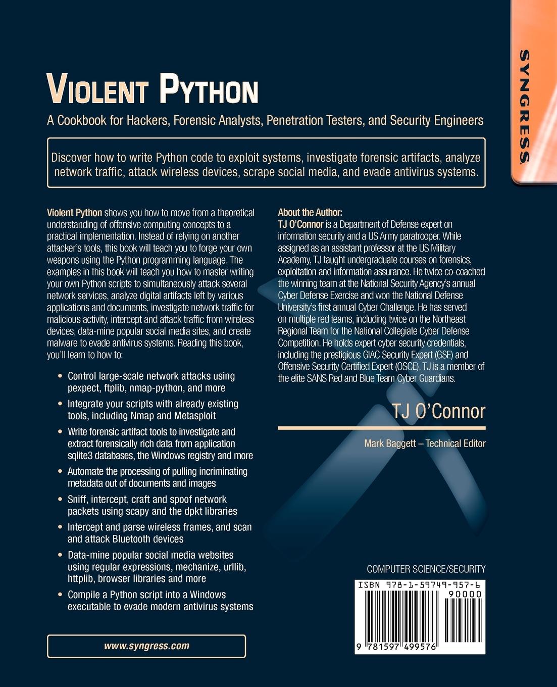 Rückseitencover Violent Python