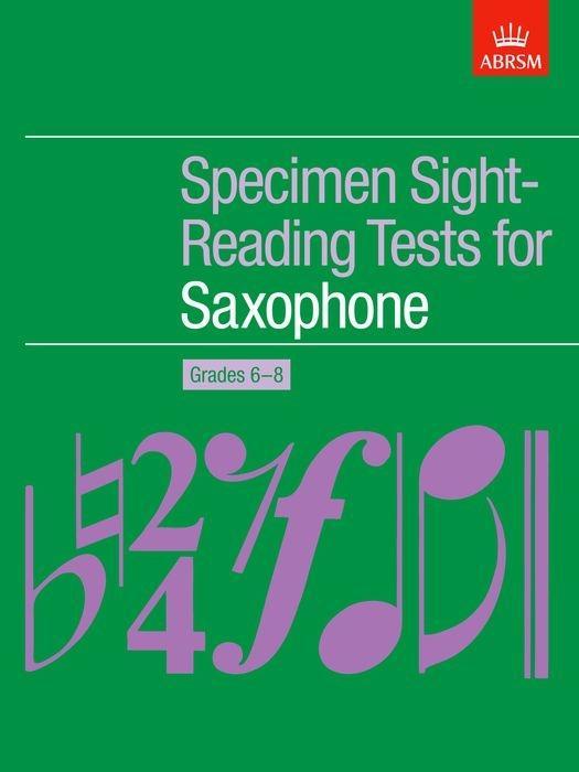 Vorderes Coverbild Specimen Sight-Reading Tests for Saxophone, Grades 6-8