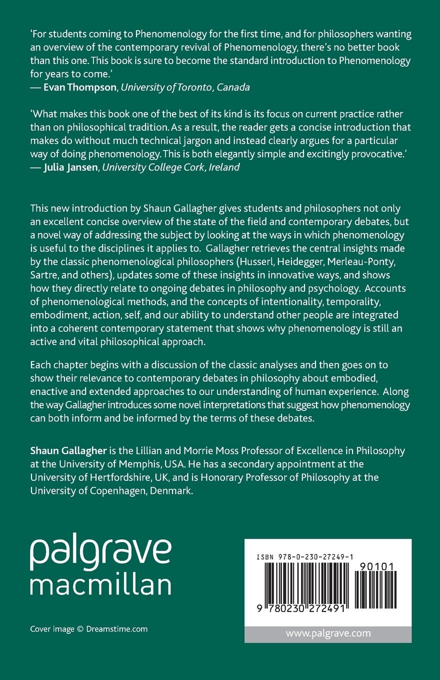 Rückseitencover Phenomenology
