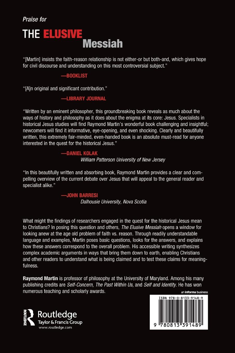 Rückseitencover The Elusive Messiah