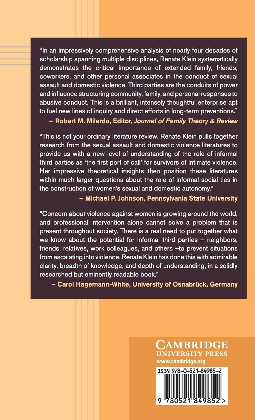 Rückseitencover Responding to Intimate Violence against Women