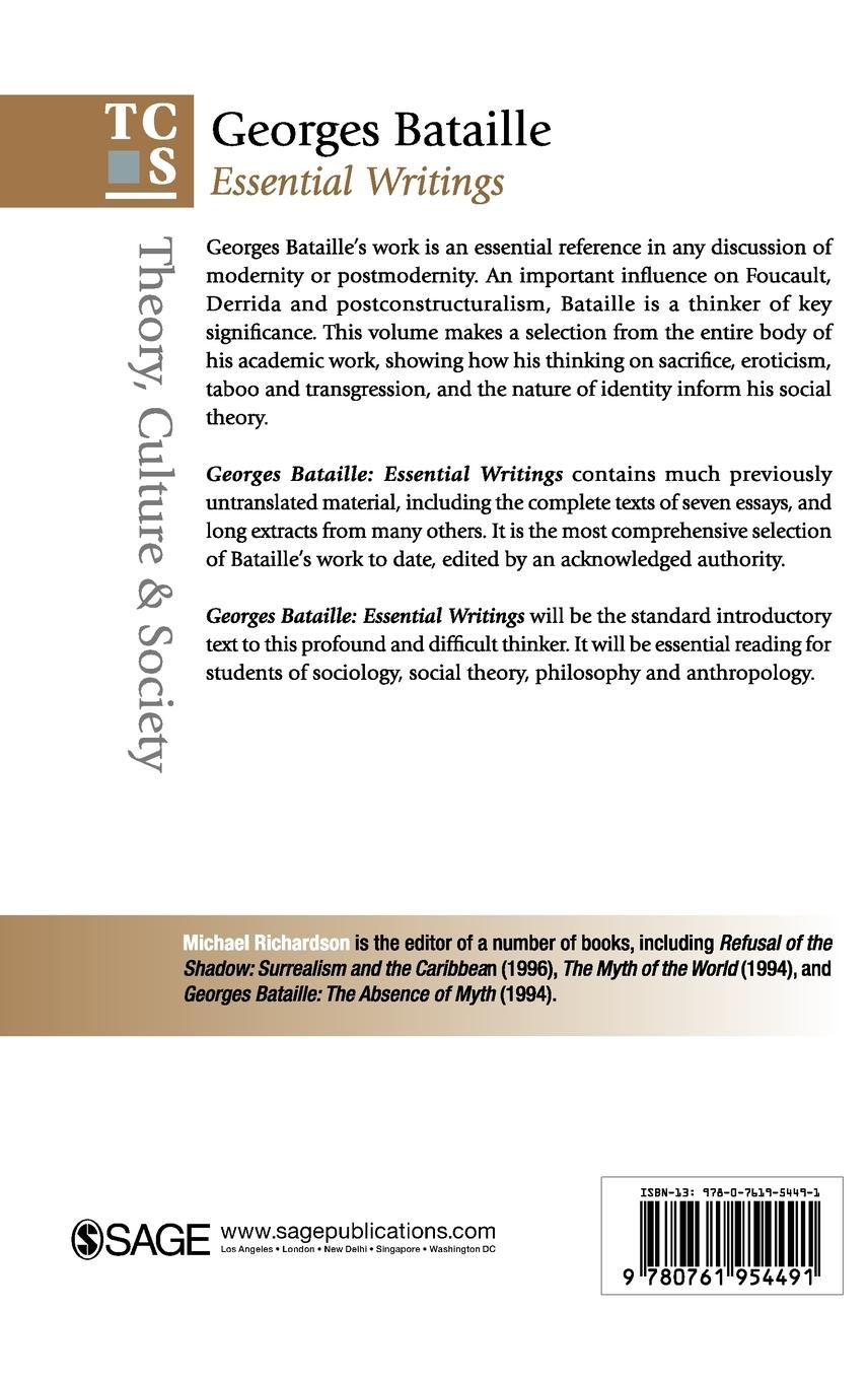 Rückseitencover Georges Bataille