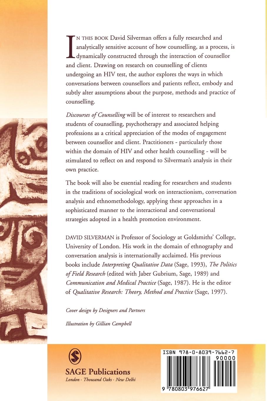 Rückseitencover Discourses of Counselling