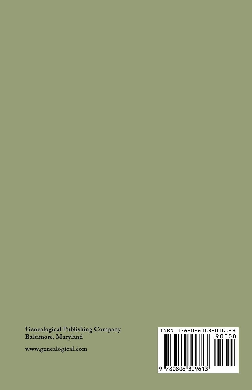 Rückseitencover Genealogical Dictionary of the First Settlers of New England, Showing Three Generations of Those Who Came Before May, 1692. in Four Volumes. Volume II