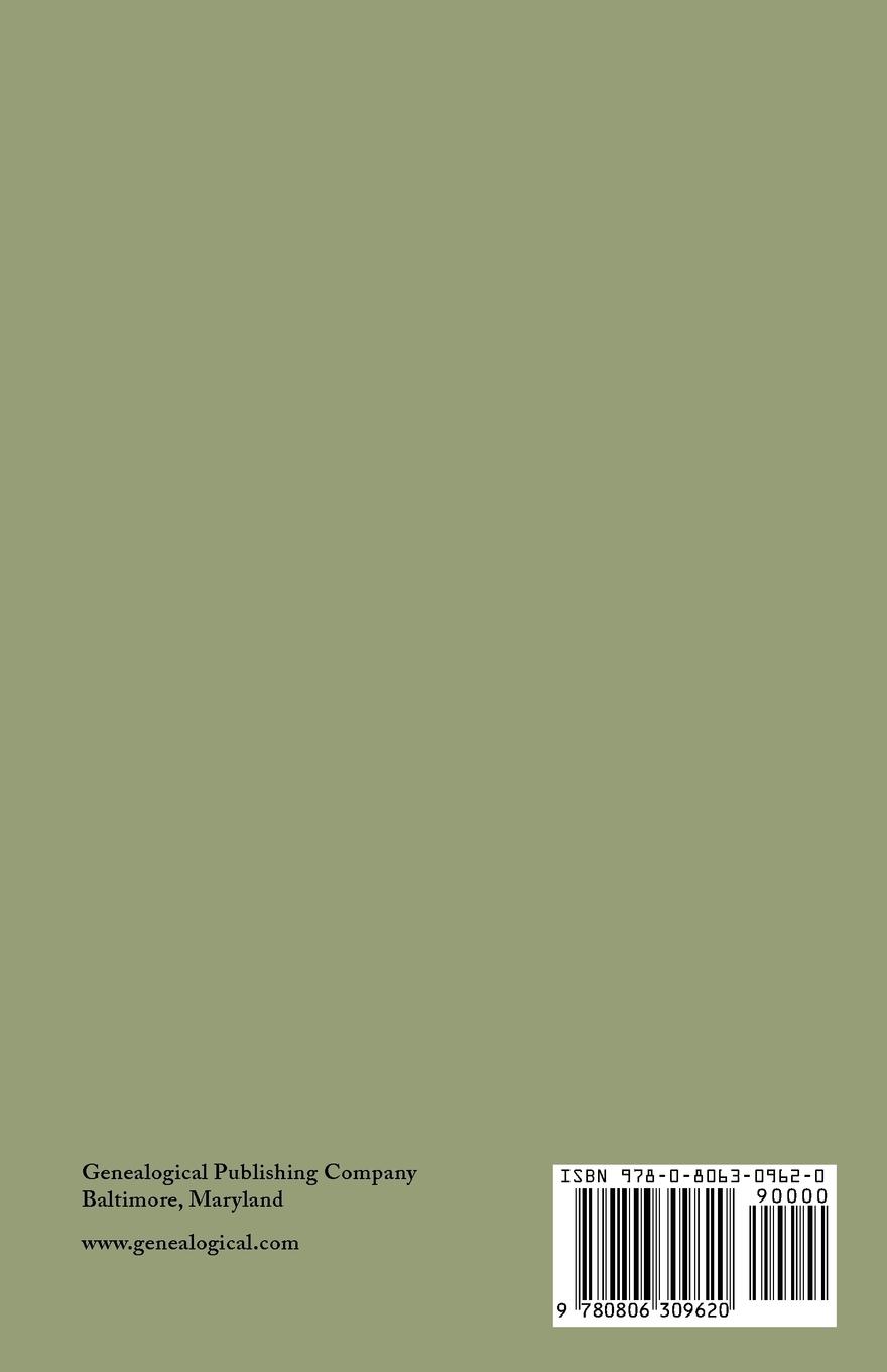 Rückseitencover Genealogical Dictionary of the First Settlers of New England, Showing Three Generations of Those Who Came Before May, 1692. in Four Volumes. Volume II