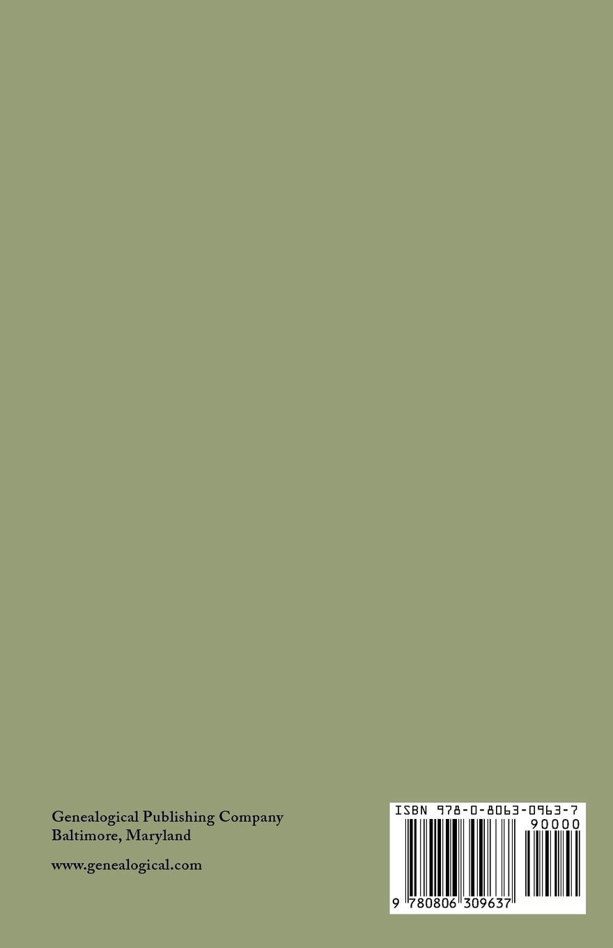 Rückseitencover Genealogical Dictionary of the First Settlers of New England, Showing Three Generations of Those Who Came Before May, 1692. in Four Volumes. Volume IV