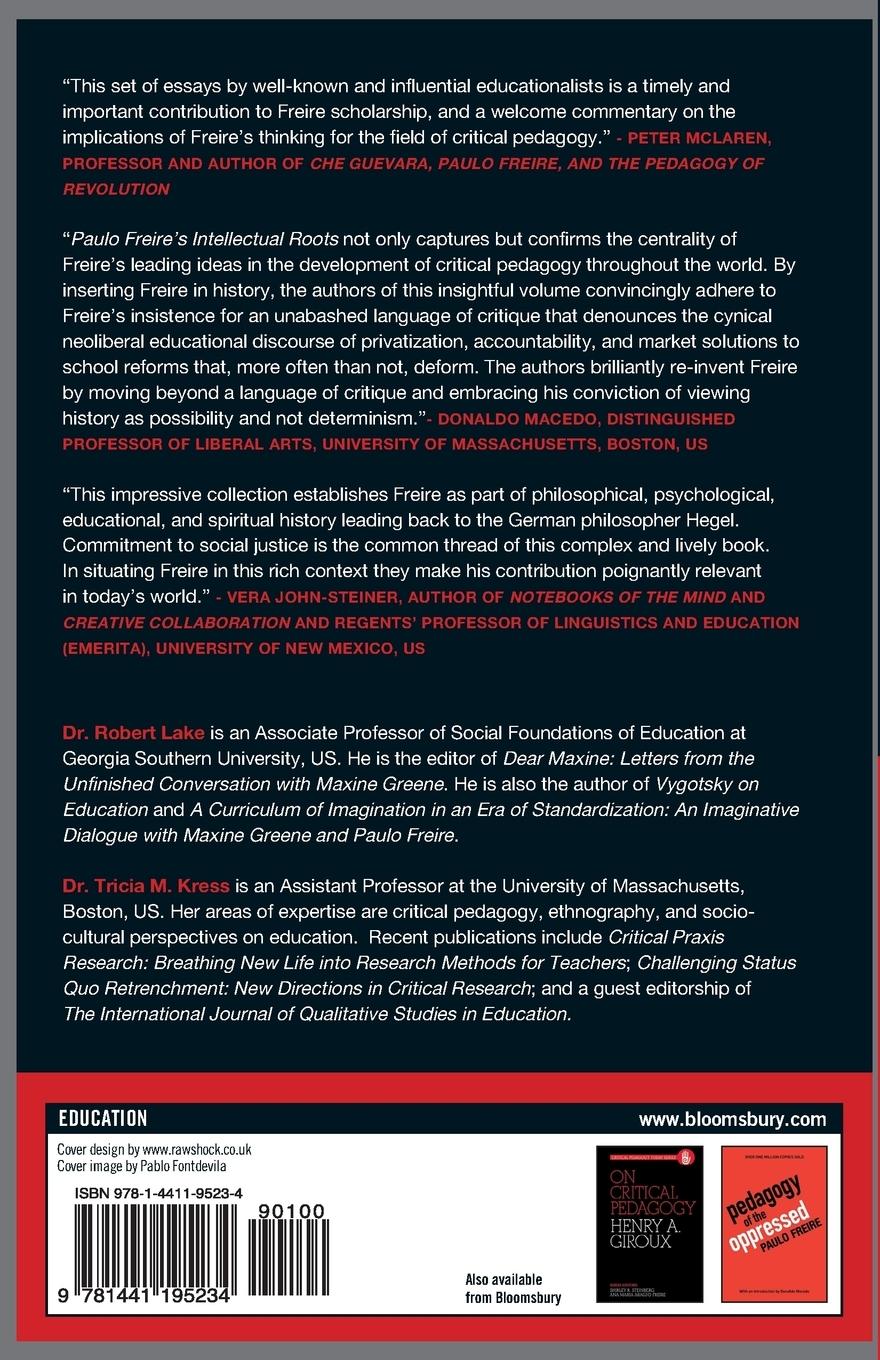 Rückseitencover Paulo Freire's Intellectual Roots