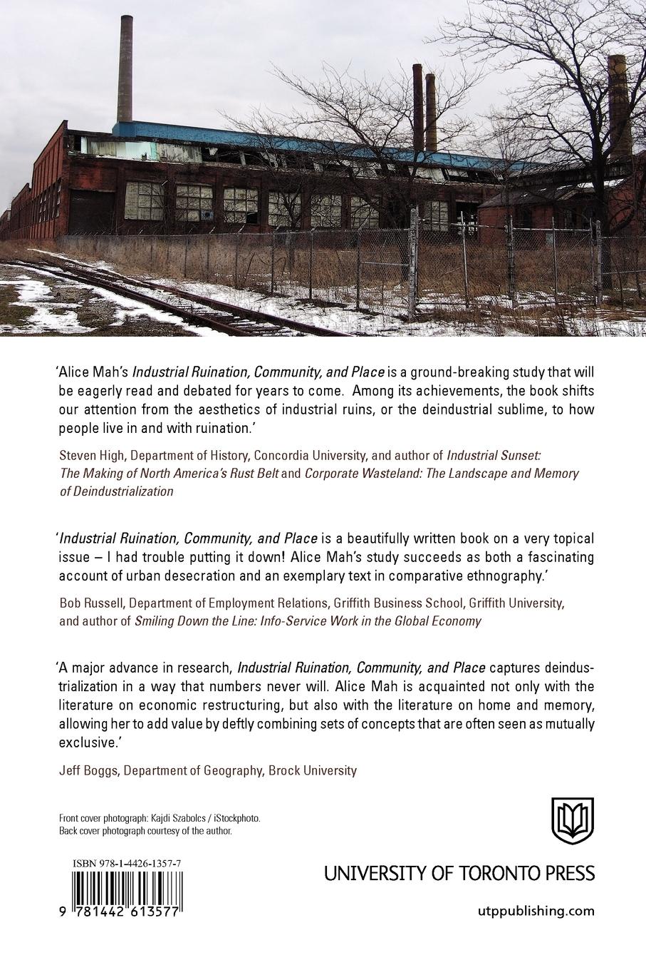 Rückseitencover Industrial Ruination, Community and Place