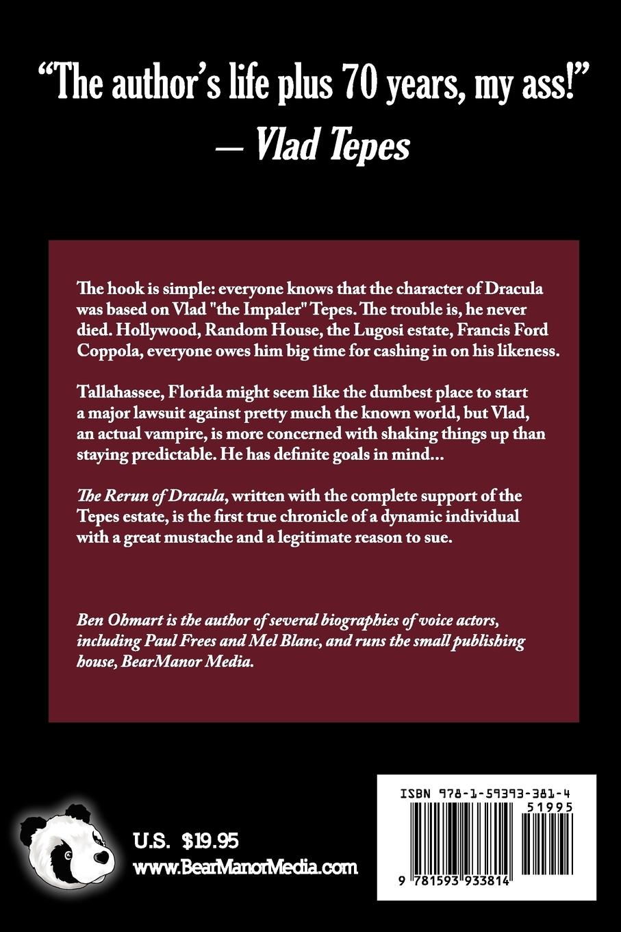 Rückseitencover The Rerun of Dracula