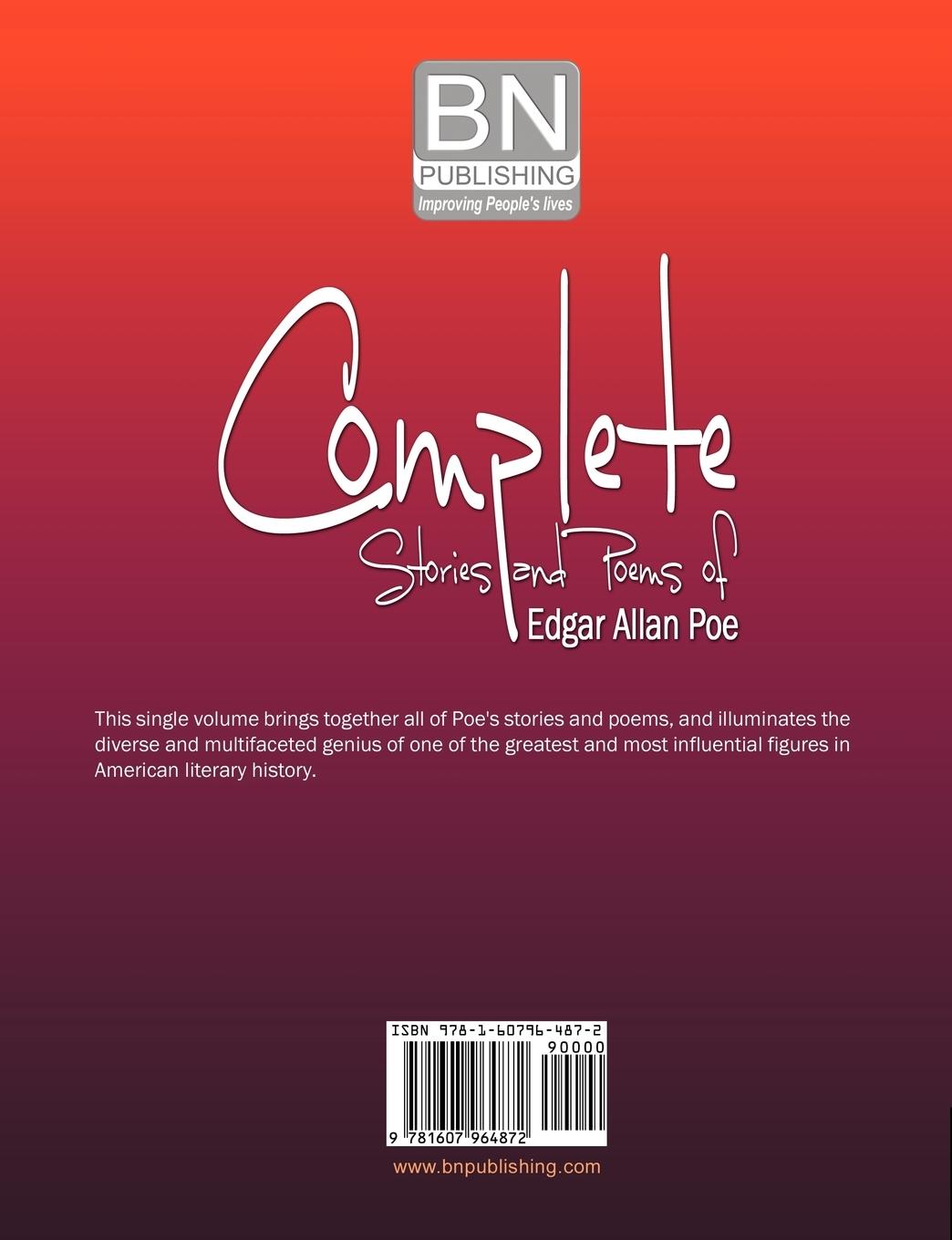 Rückseitencover Complete Stories and Poems of Edgar Allan Poe