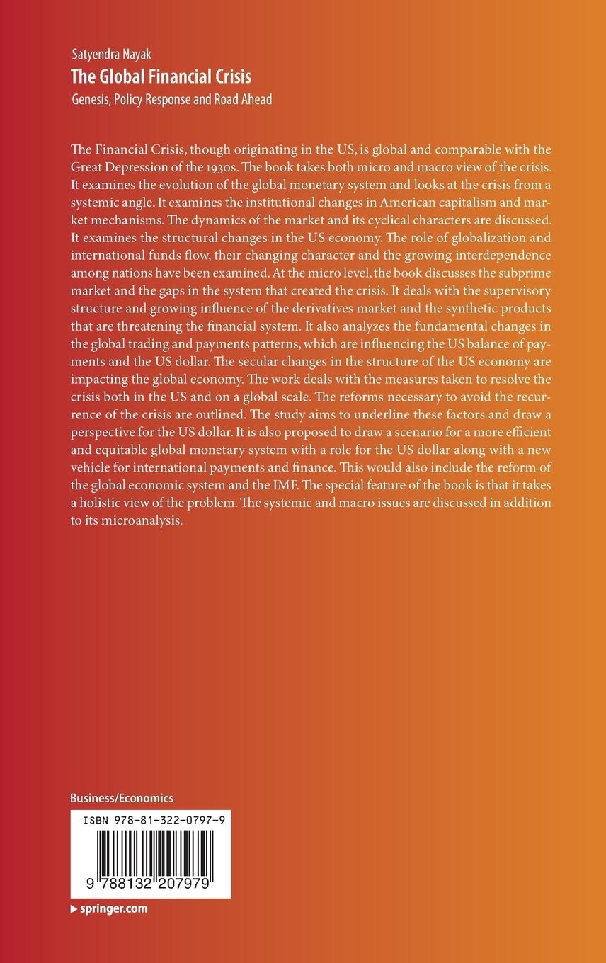 Rückseitencover The Global Financial Crisis