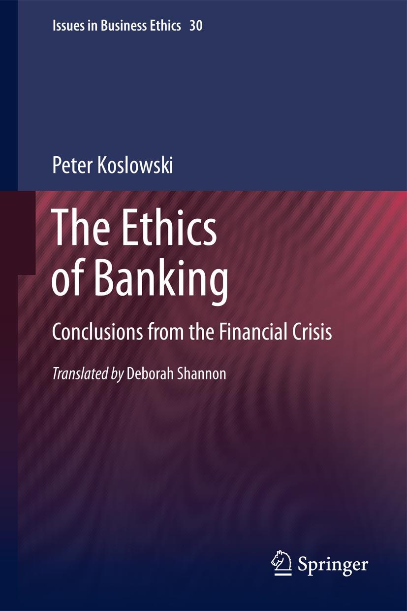 Vorderes Coverbild The Ethics of Banking