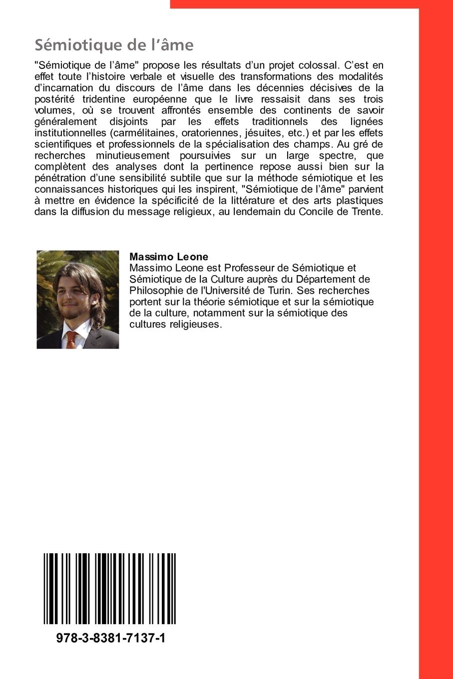 Rückseitencover Sémiotique de l'âme