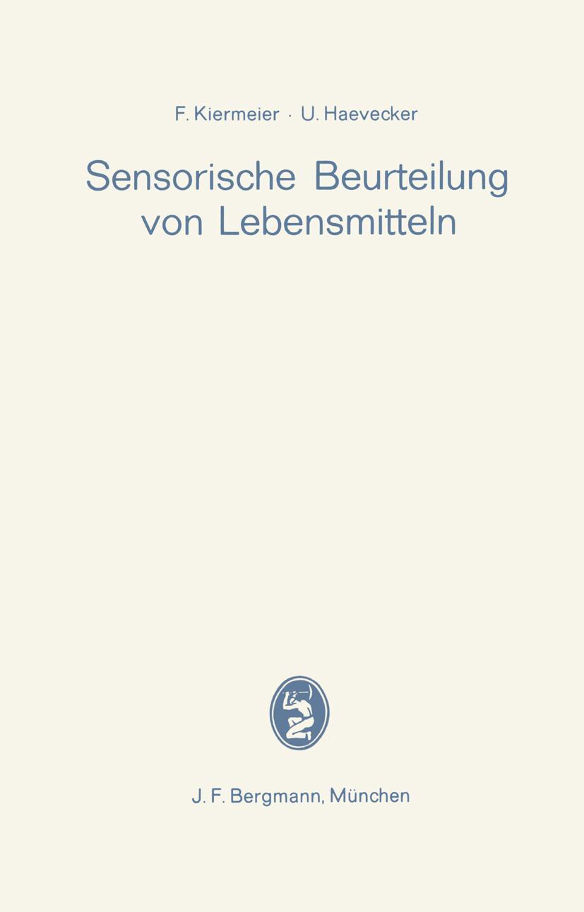 Vorderes Coverbild Sensorische Beurteilung von Lebensmitteln