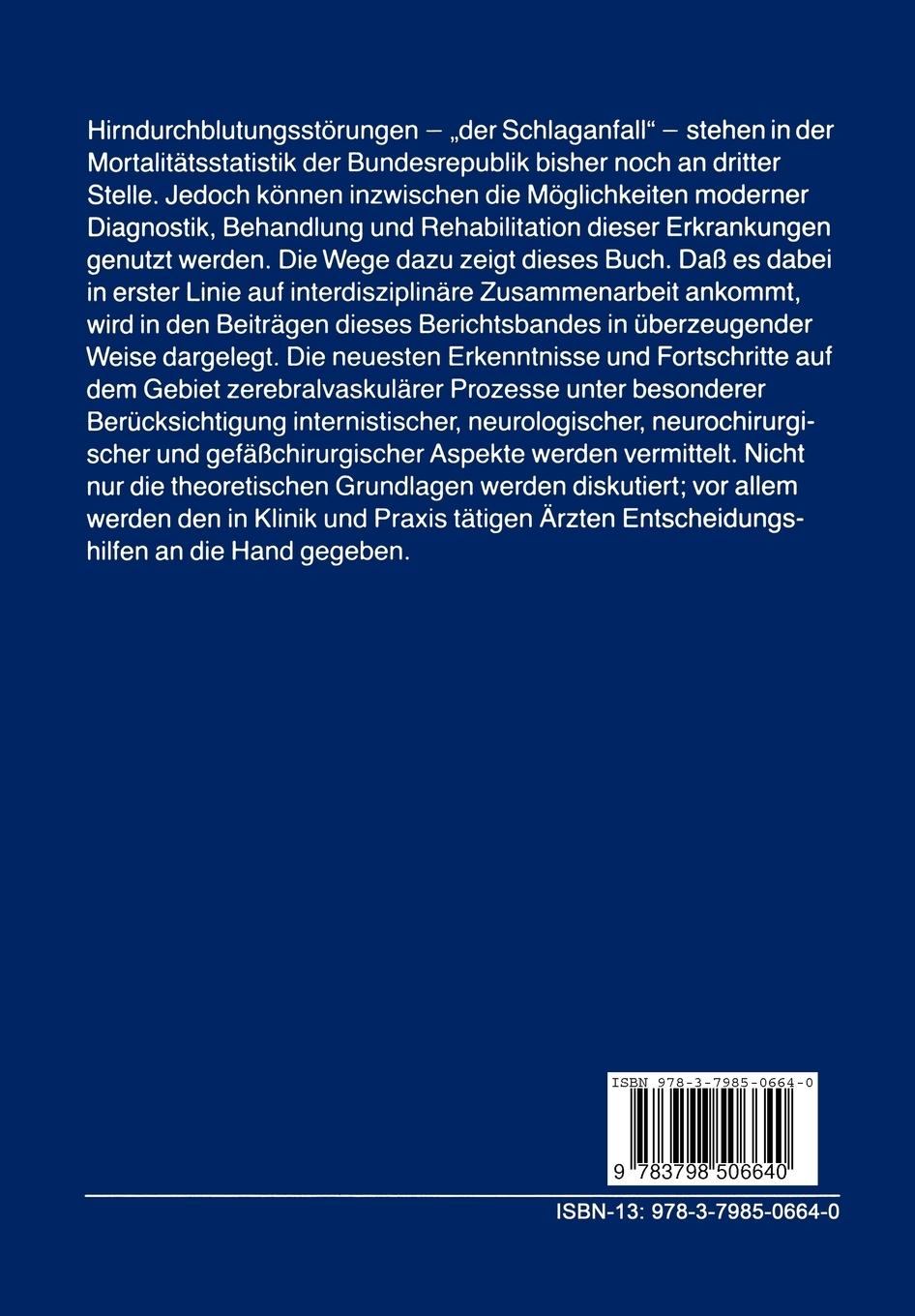 Rückseitencover Zerebrale Gefäßkrankheiten im Alter