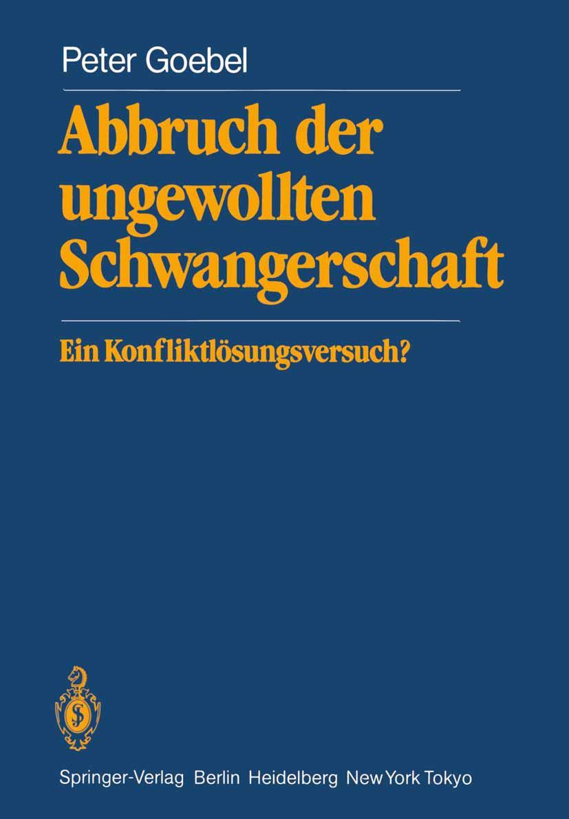 Vorderes Coverbild Abbruch der ungewollten Schwangerschaft