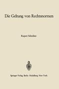 Vorderes Coverbild Die Geltung von Rechtsnormen