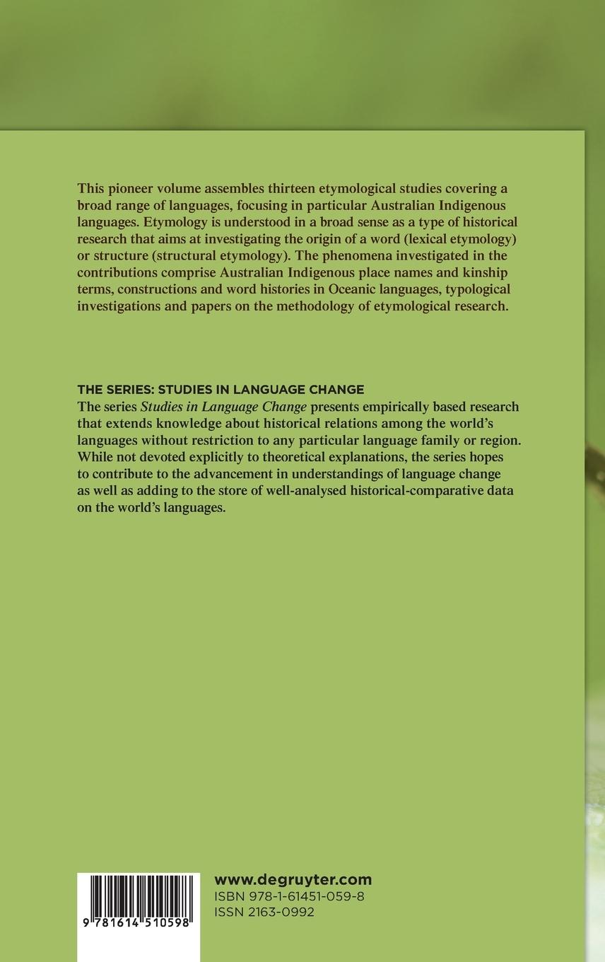 Rückseitencover Lexical and Structural Etymology