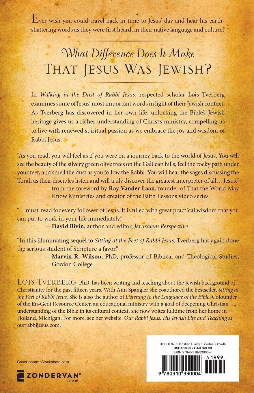 Rückseitencover The Walking in the Dust of Rabbi Jesus