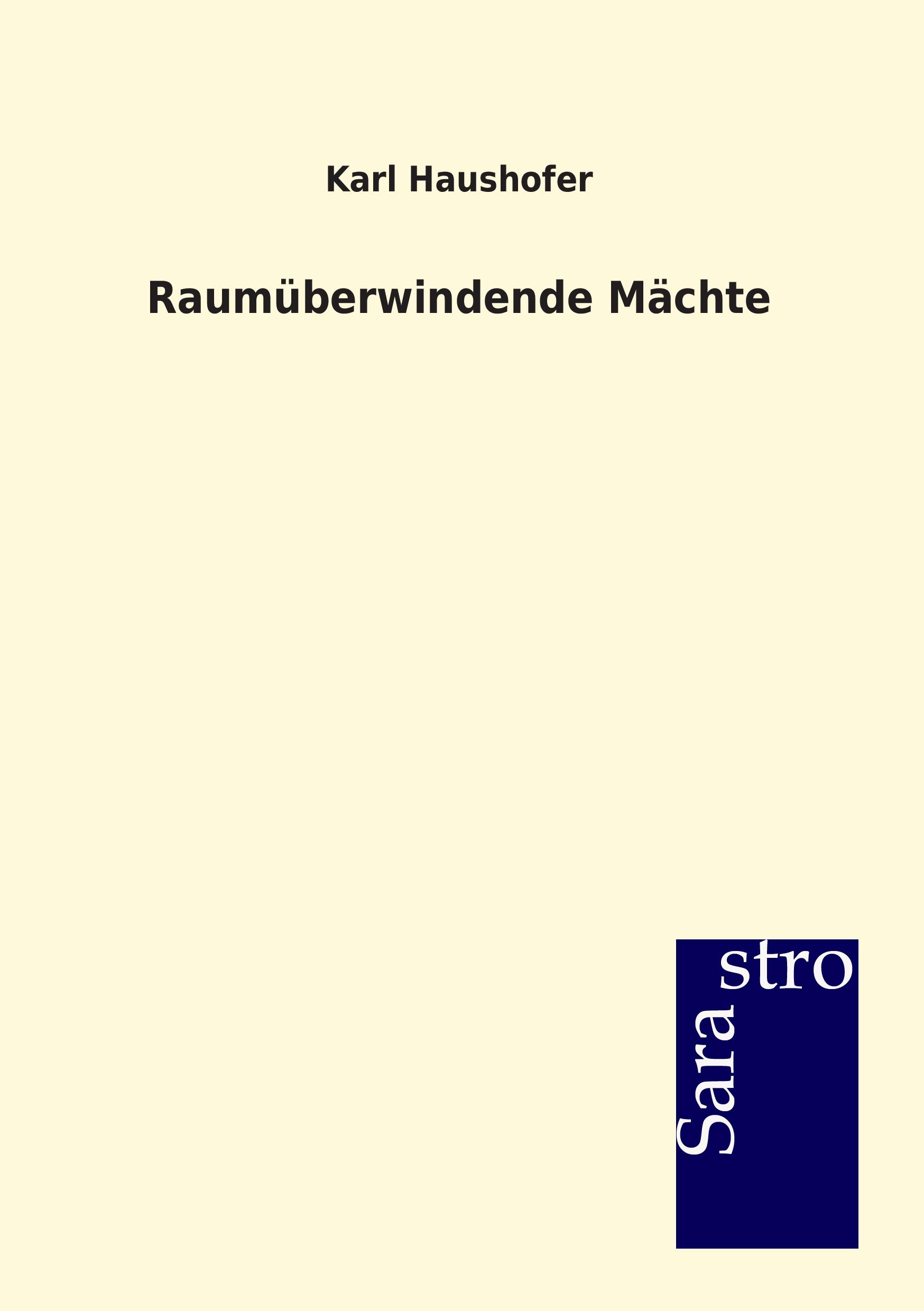 Vorderes Coverbild Raumüberwindende Mächte