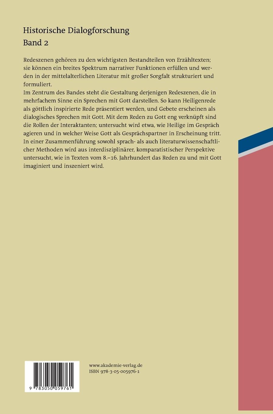 Rückseitencover Sprechen mit Gott