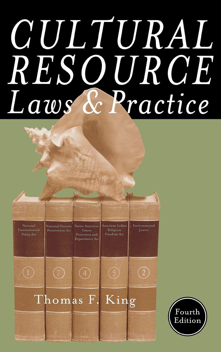 Vorderes Coverbild Cultural Resource Laws and Practice