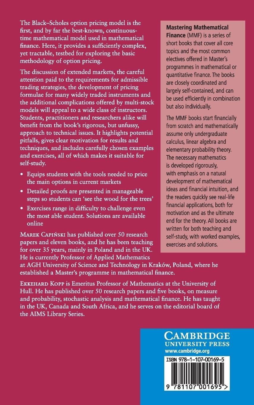 Rückseitencover The Black-Scholes Model