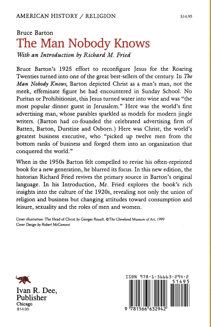 Rückseitencover Man Nobody Knows