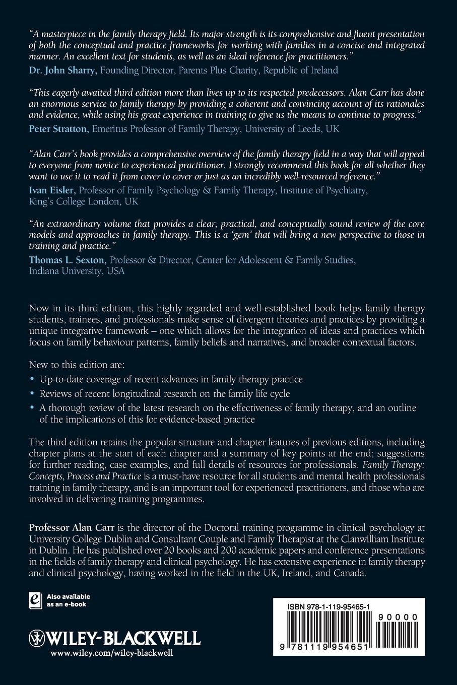 Rückseitencover Family Therapy