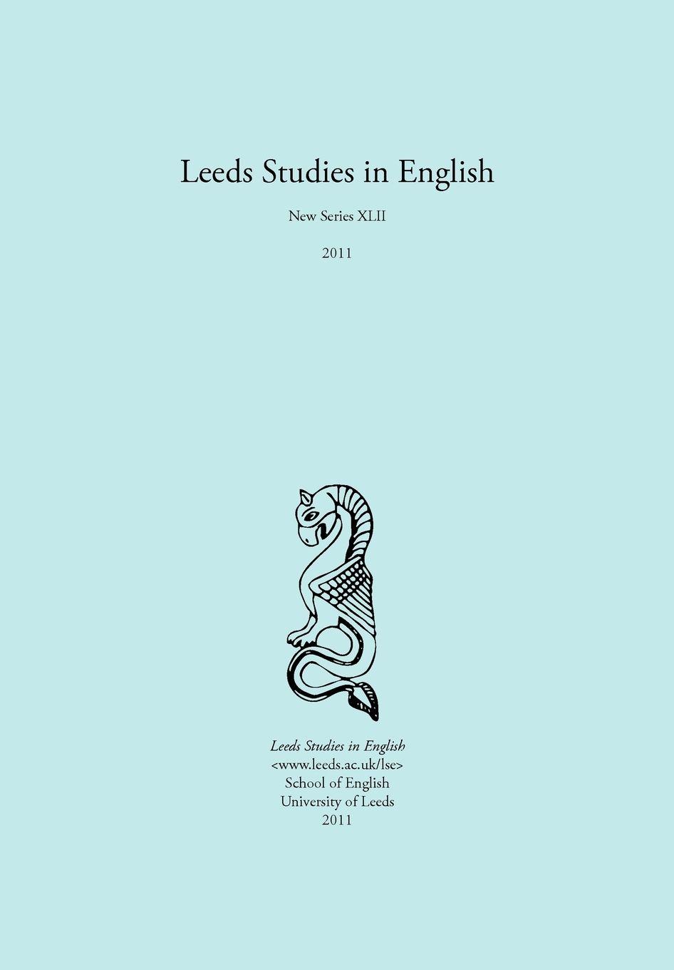 Vorderes Coverbild Leeds Studies in English 2011